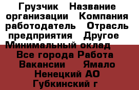 Грузчик › Название организации ­ Компания-работодатель › Отрасль предприятия ­ Другое › Минимальный оклад ­ 1 - Все города Работа » Вакансии   . Ямало-Ненецкий АО,Губкинский г.